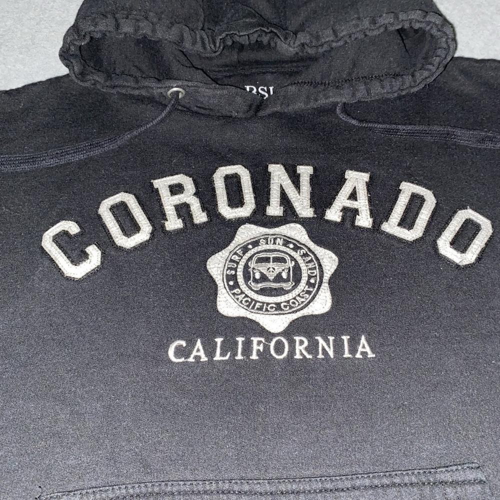 Coronado California Hoodie Sweatshirt Adult Small Blk Pullover OBSI Destination - Picture 5 of 16